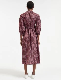 Liberty Organic Cotton Maxi Dress - Pink Shibori Print 9 Liberty Organic Cotton Maxi Dress - Pink Shibori Print -The Modern Femme Sales AU22 D435 LIBERTY PINKSHIBORI PRINT LS 320