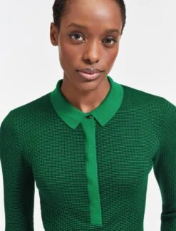Jonah Wool Jumper - Emerald Green Black Stripe -The Modern Femme Sales AU22 K39 JONAH EMERALDGREEN BLACK STRIPE LS 2159