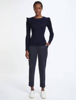 Jessie Wool Jumper - Navy -The Modern Femme Sales AU22 K71 JESSIE NAVY LS 1380