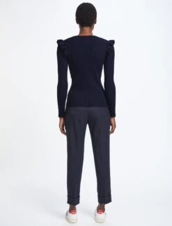 Jessie Wool Jumper - Navy -The Modern Femme Sales AU22 K71 JESSIE NAVY LS 1407