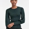 Eva Wool Crew Neck Jumper - Dark Green
