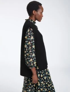 Janice Wool Round Neck Sleeveless Jumper - Black -The Modern Femme Sales AU23 K129 JANICE BLACK LS0888