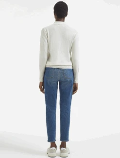 Josie Cashmere Collared Jumper - Cream -The Modern Femme Sales AU23 K142 JOSIE CREAM LS 574