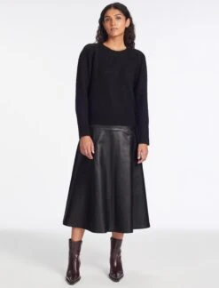 Joss Alpaca Jumper - Black -The Modern Femme Sales AU23 K149 JOSS BLACK LS 1538