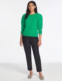 Joss Alpaca Jumper - Emerald Green -The Modern Femme Sales AU23 K149 JOSS EMERALDGREEN LS 1354