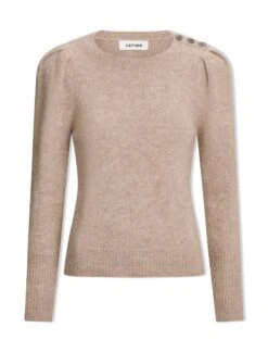 Joss Alpaca Jumper - Taupe -The Modern Femme Sales AU23 K149 JOSS TAUPE CO