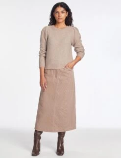 Joss Alpaca Jumper - Taupe -The Modern Femme Sales AU23 K149 JOSS TAUPE LS 643