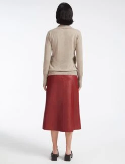 Josie Wool Collared Jumper - Taupe -The Modern Femme Sales AU23 K24 JOSIE TAUPE LS 12589