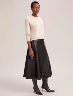 Lainey Cashmere Jumper - Sand -The Modern Femme Sales AU23 SK166 SIERRA BLACK K169 LAINEY SAND 41967