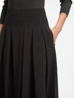 Sophia Techni Voile Maxi Skirt - Black -The Modern Femme Sales AU23 SK168 SOPHIA BLACK LS 15138