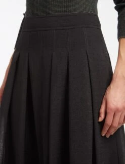 Sophia Techni Voile Maxi Skirt - Black -The Modern Femme Sales AU23 SK168 SOPHIA BLACK LS 15142