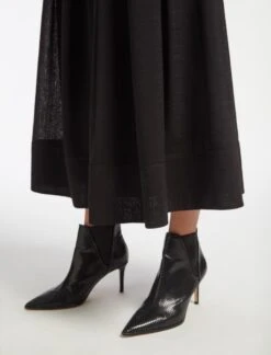 Sophia Techni Voile Maxi Skirt - Black -The Modern Femme Sales AU23 SK168 SOPHIA BLACK LS 15145