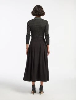 Sophia Techni Voile Maxi Skirt - Black -The Modern Femme Sales AU23 SK168 SOPHIA BLACK LS 15156