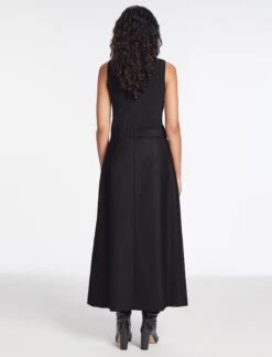 Layla Wool Maxi Wrap Skirt - Black -The Modern Femme Sales AU23 SK LAYLA BLACK LS 270