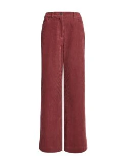 Hayden Corduroy Wide Leg Trouser - Dark Rose -The Modern Femme Sales AU23 TR82 HAYDEN DARKROSE CONEW
