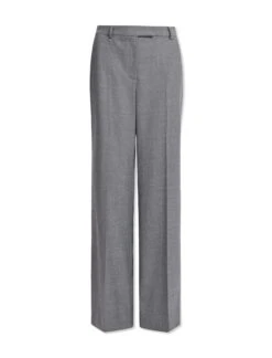 Terence Stretch Wool Wide Leg Trouser - Mid Grey -The Modern Femme Sales AU23 TR84 TERENCE GREYMELANGE CONEW