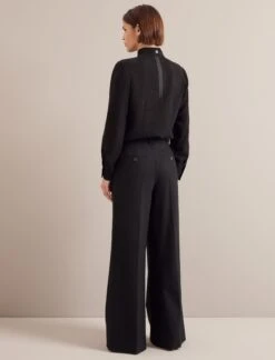 Riley Funnel Neck Blouse - Black -The Modern Femme Sales AU24 B6 RILEY BLACK LS 24158