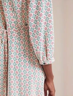 Daria Silk Midi Dress - Cream Floral Tile Print -The Modern Femme Sales AU24 D159 DARIA CREAMFLORALTILEPRINT LS 19806 d5abacb1 f73b 4682 a082 00de1566d199