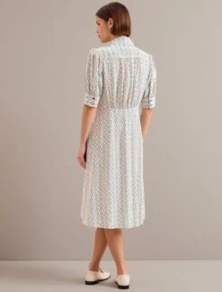 Ivy Silk Dress - Cream Floral Tile Print -The Modern Femme Sales AU24 D663 IVY CREAMFLORALTILEPRINT LS 1339 91800697 a154 4566 a6e6 5edecbcd3cc5