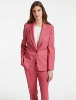 Jamie Classic Wool Blazer - Rose