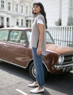 Janice Cashmere Blend Funnel Neck Sleeveless Jumper - Taupe -The Modern Femme Sales Janice cashmere d7ae62a5 82ed 453c a5a7 57e69970eaf5