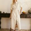 Lyra Techni Linen Maxi Shirt Dress - Cream -The Modern Femme Sales Lyra da479199 3a7e 4f8d 9f13 5cefa312ca7e
