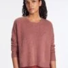 Lainey Cashmere Jumper - Dark Rose -The Modern Femme Sales RSHT K169 LAINEY DARKROSE LS 1062