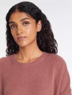 Lainey Cashmere Jumper - Dark Rose -The Modern Femme Sales RSHT K169 LAINEY DARKROSE LS 1075