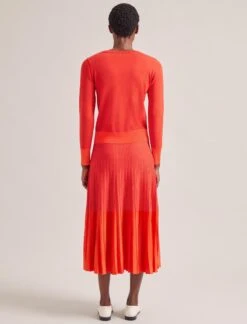 Colette Contrast Cuff Jumper - Orange -The Modern Femme Sales RSHT K17 COLETTE ORANGE LS 0620
