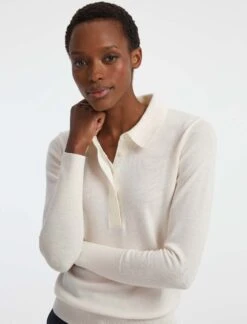 Josie Wool Collared Jumper - Cream -The Modern Femme Sales RSHT K24 JOSIE CREAM LS 29009 388211c5 f752 43ed a400 2771bb2162d6
