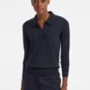 Josie Wool Collared Jumper - Navy -The Modern Femme Sales RSHT K24 JOSIE NAVY LS 29538