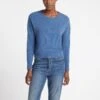 Lainey Cashmere Jumper - Mid Blue -The Modern Femme Sales RSHT K43 LAINEY MIDBLUE LS 3316
