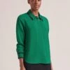 Sullivan Techni Voile Shirt - Emerald Green -The Modern Femme Sales RSHT S85 SULLIVAN EMERALDGREEN LS 20001
