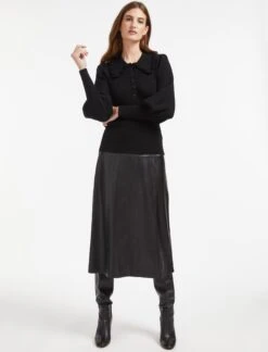 Tallulah Wool Jumper - Black -The Modern Femme Sales SP22 K65 TALLULAH BLACK LS 1017 7955d2e4 4fbe 4c3e 85cd 34070be38f08