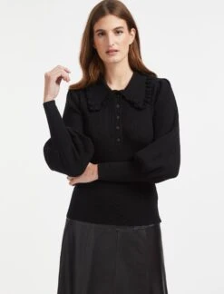 Tallulah Wool Jumper - Black