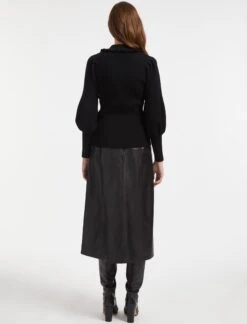 Tallulah Wool Jumper - Black -The Modern Femme Sales SP22 K65 TALLULAH BLACK LS 1052