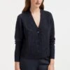 Caro Wool Cardigan - Navy -The Modern Femme Sales SP22 K66 CARO NAVY LS 0784 bd2e98e7 345b 47a3 acf3 03c8a49f306c