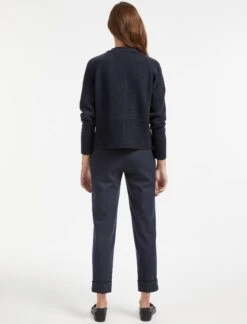 Caro Wool Cardigan - Navy -The Modern Femme Sales SP22 K66 CARO NAVY LS 0801 bc097d2f 7e97 4e78 bb15 8fc9157eb24f