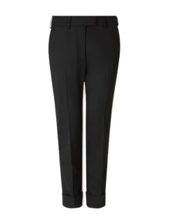 Clement New Wool Turn Up Trouser - Black -The Modern Femme Sales SP22 TR52 CLEMENT BLACK COcopy 691b64ff 005f 4c53 b2ad 427b7b0e2151