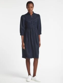 Cleo Midi Dress - Navy -The Modern Femme Sales SP23 D509 CLEO NAVY LS 3099