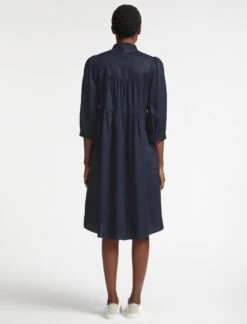 Cleo Midi Dress - Navy -The Modern Femme Sales SP23 D509 CLEO NAVY LS 3172