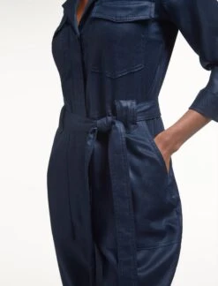 Ulla Jumpsuit - Navy -The Modern Femme Sales SP23 JU13 ULLA NAVY LS 102