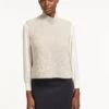 Janie Sleeveless Funnel Neck Jumper - Oatmeal -The Modern Femme Sales SP23 K51 JANIE OATMEAL LS 2087