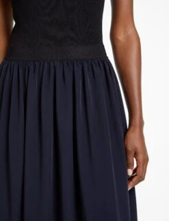 Serena Midi Skirt - Navy -The Modern Femme Sales SP23 SK158 SIERRA NAVY LS 28422