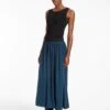 Serena Midi Skirt - Petrol -The Modern Femme Sales SP23 SK158 SIERRA PETROL LS 28450