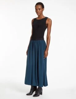 Serena Midi Skirt - Petrol