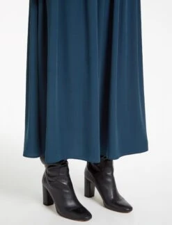 Serena Midi Skirt - Petrol -The Modern Femme Sales SP23 SK158 SIERRA PETROL LS 28478