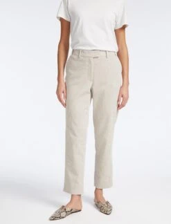 Tatum Corduroy Trouser - Stone -The Modern Femme Sales SP23 TR74 TATUM STONE LS 25014