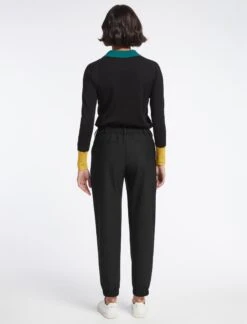 Jason New Wool Jogger - Black -The Modern Femme Sales SP23 TR75 JASON BLACK LS 5590