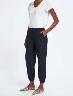 Jason New Wool Jogger - Navy -The Modern Femme Sales SP23 TR75 JASON NAVY LS 1892